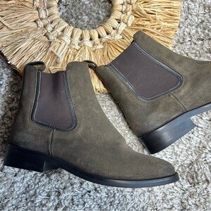 Thursday Boot Company Duchess Ankle Boot in olive color women’s 7.5 suede